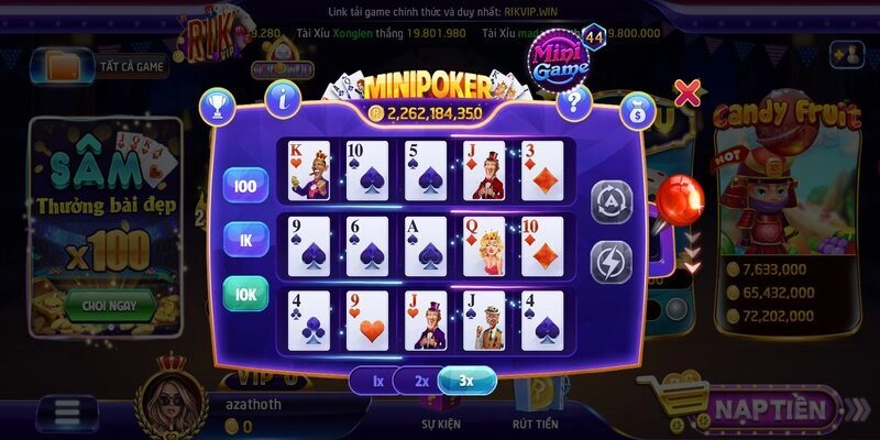 Cách chơi Mini Poker